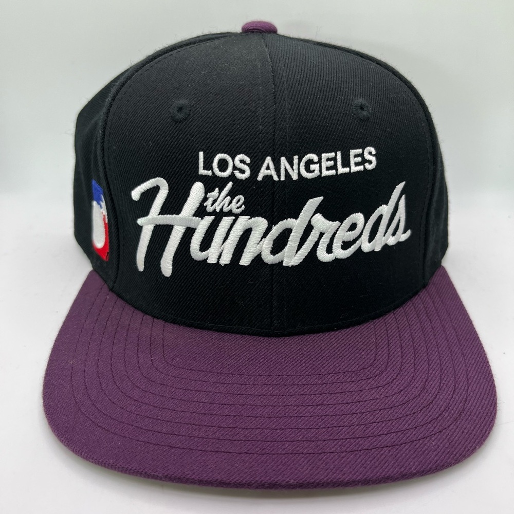 The Hundreds Black and Purple Snapback